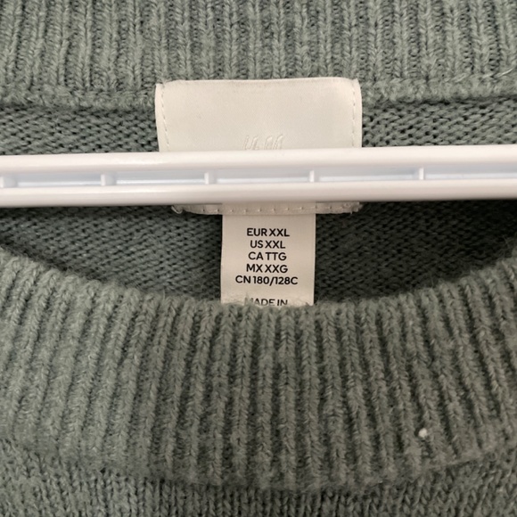 H&M Light Sage Bead Detail Cozy Sweater - Picture 2 of 3